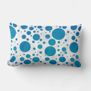 Ocean Blue Polka Dots Kussen