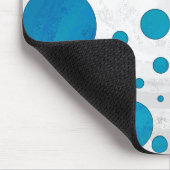 Ocean Blue Polka Dots Muismat (Hoek)