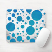 Ocean Blue Polka Dots Muismat (Met muis)