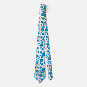 Ocean Blue Polka Dots Stropdas
