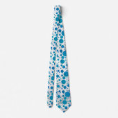 Ocean Blue Polka Dots Stropdas (Achterkant)