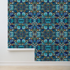 Ocean Blue Populair Mooi Goud Collectie Behang