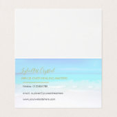 Ocean Blue Professional Visitekaartje (Binnenkant ongevouwen)