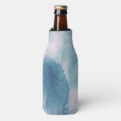 Ocean Blue Retro Tie Dye Flesjeskoeler (Fles Voorkant)