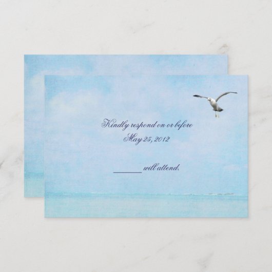 Ocean Blue RSVP (Voorkant / Achterkant)