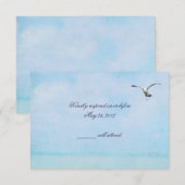 Ocean Blue RSVP Kaartje (Voorkant / Achterkant)