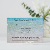 Ocean Blue Rsvp met liedje Aanvraag (Staand voorkant)