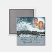 Ocean Blue/ Save the Date Magneet (Voorkant / Achterkant)