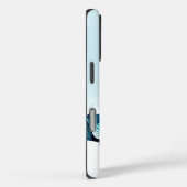 Ocean Blue Scallop-rand Case-Mate iPhone Case (Achterkant / Rechts)