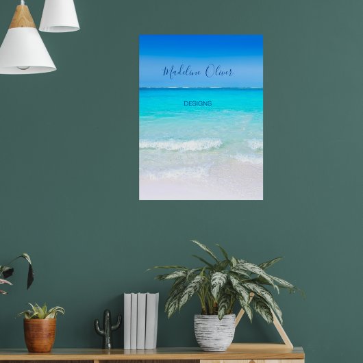 Ocean Blue Scene Business Display Poster (Woonkamer 1)
