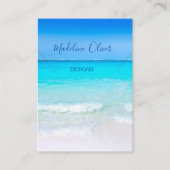 Ocean Blue Scene Jewelry Ketting Display Visitekaartje (Voorkant)