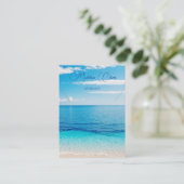 Ocean Blue Scene Ketting Display Visitekaartje (Staand voorkant)