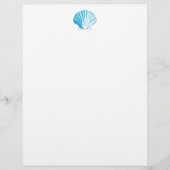 Ocean Blue Seashell Letterhead (Voorkant)