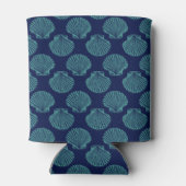 Ocean Blue Seashells Blikjeskoeler (Achterkant)