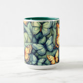 Ocean Blue Shades Vlinders Mok (Midden)