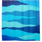Ocean Blue Shower-gordijn Douchegordijn (Voorkant)