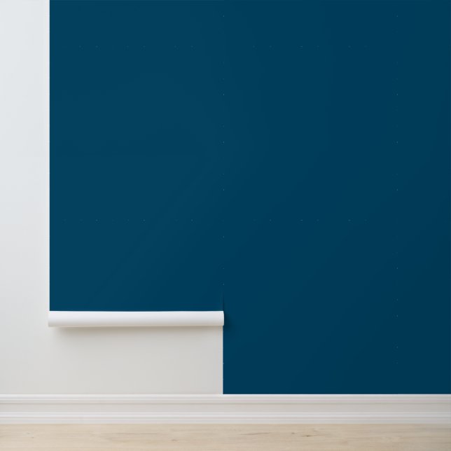 Ocean Blue Simple Elegant Behang (Applicatie)