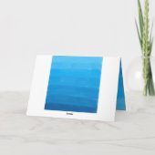 Ocean Blue Sjabloon Wenskaart (Achterkant)