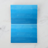 Ocean Blue Sjabloon Wenskaart (Binnen)