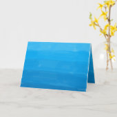 Ocean Blue Sjabloon Wenskaart (Gele Bloem)