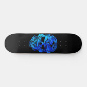 Ocean Blue Skull Persoonlijk Skateboard (Horizontaal)