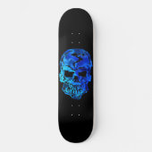 Ocean Blue Skull Persoonlijk Skateboard (Voorkant)