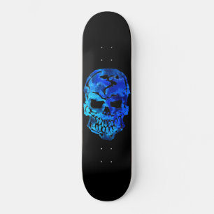 Ocean Blue Skull Persoonlijk Skateboard
