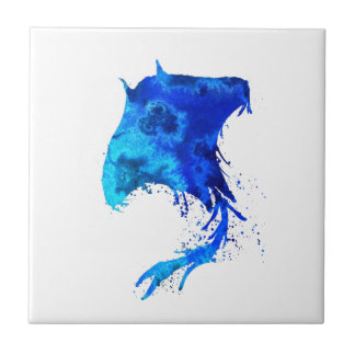 Ocean Blue Stingray Tegeltje