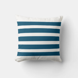 Ocean Blue Stripes Kussen