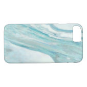 Ocean Blue Surf Abstract marmer Patroon Case-Mate iPhone Case (Achterkant (Horizontaal))
