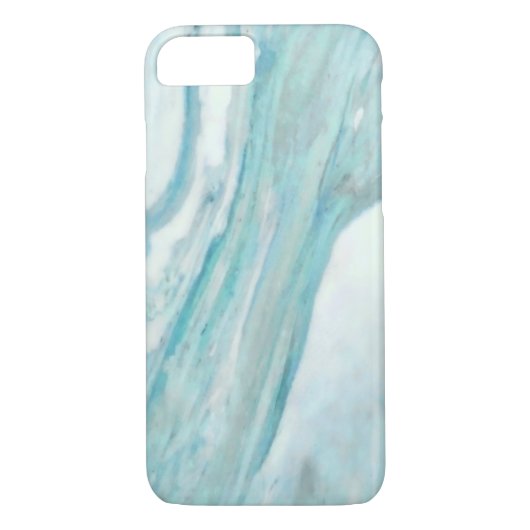 Ocean Blue Surf Abstract marmer Patroon Case-Mate iPhone Case (Achterkant)