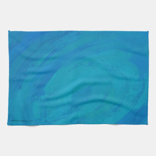 Ocean Blue Theedoek (Horizontaal)