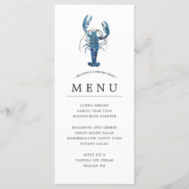 Ocean Blue Thema | Kreeft Bakken Menu