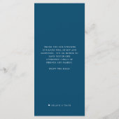 Ocean Blue Thema | Lobberbak Menu (Achterkant)