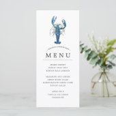 Ocean Blue Thema | Lobberbak Menu (Staand voorkant)