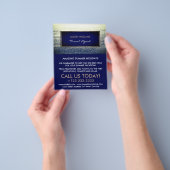 Ocean Blue, Travel Agent Adverteren Flyer (Hand)