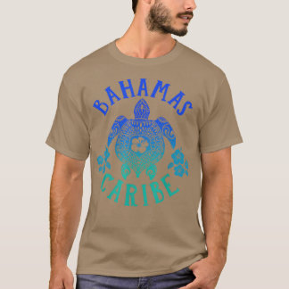 Ocean Blue Tribal Bahamas Zee Turtle Summer Vacati T-shirt