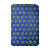 Ocean Blue Tribal Green Sea Turtles Badmat (Voorkant Verticaal)