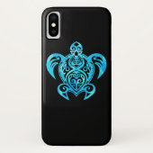 Ocean Blue Tribal Hawaiian Sea Turtle Case-Mate iPhone Case (Achterkant)