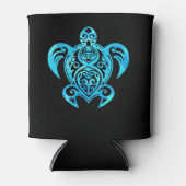 Ocean Blue Tribal Hawaiian Zee Turtle Blikjeskoeler (Voorkant)