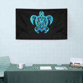 Ocean Blue Tribal Hawaiian Zee Turtle Spandoek (Beurs)