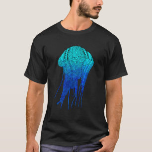 Ocean Blue Tribal Jellyfish T-shirt