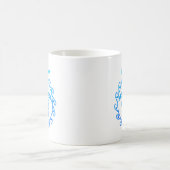 Ocean Blue Tribal Koffiemok (Center)