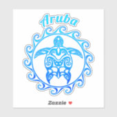 Ocean Blue Tribal Sticker (Vel)