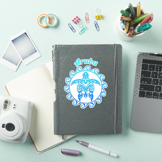 Ocean Blue Tribal Sticker (iPad Cover)
