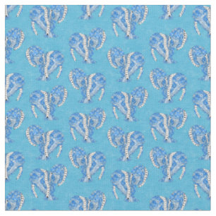 Ocean Blue Tribal Tattoo Manatees Stof