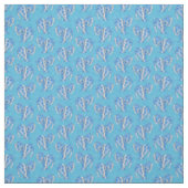 Ocean Blue Tribal Tattoo Manatees Stof (Swatch)