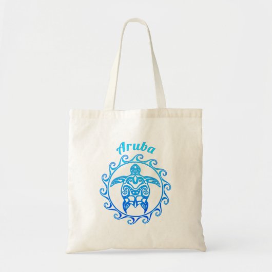 Ocean Blue Tribal Tote Bag (Voorkant)