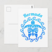 Ocean Blue Tribal Turmuda Briefkaart (Voorkant / Achterkant)
