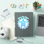 Ocean Blue Tribal Turtle Cabo San Lucas Sticker (iPad Cover)